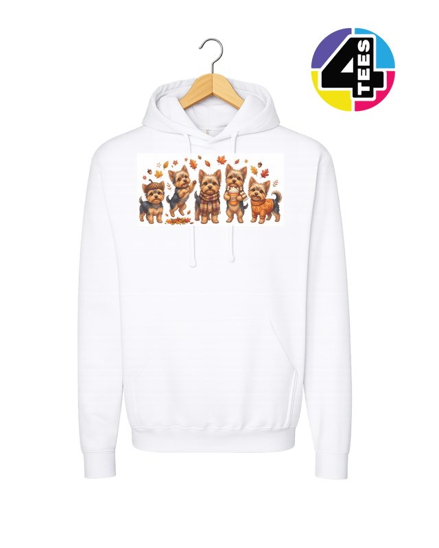 Yorkies & Pumpkin Spice Hoodie