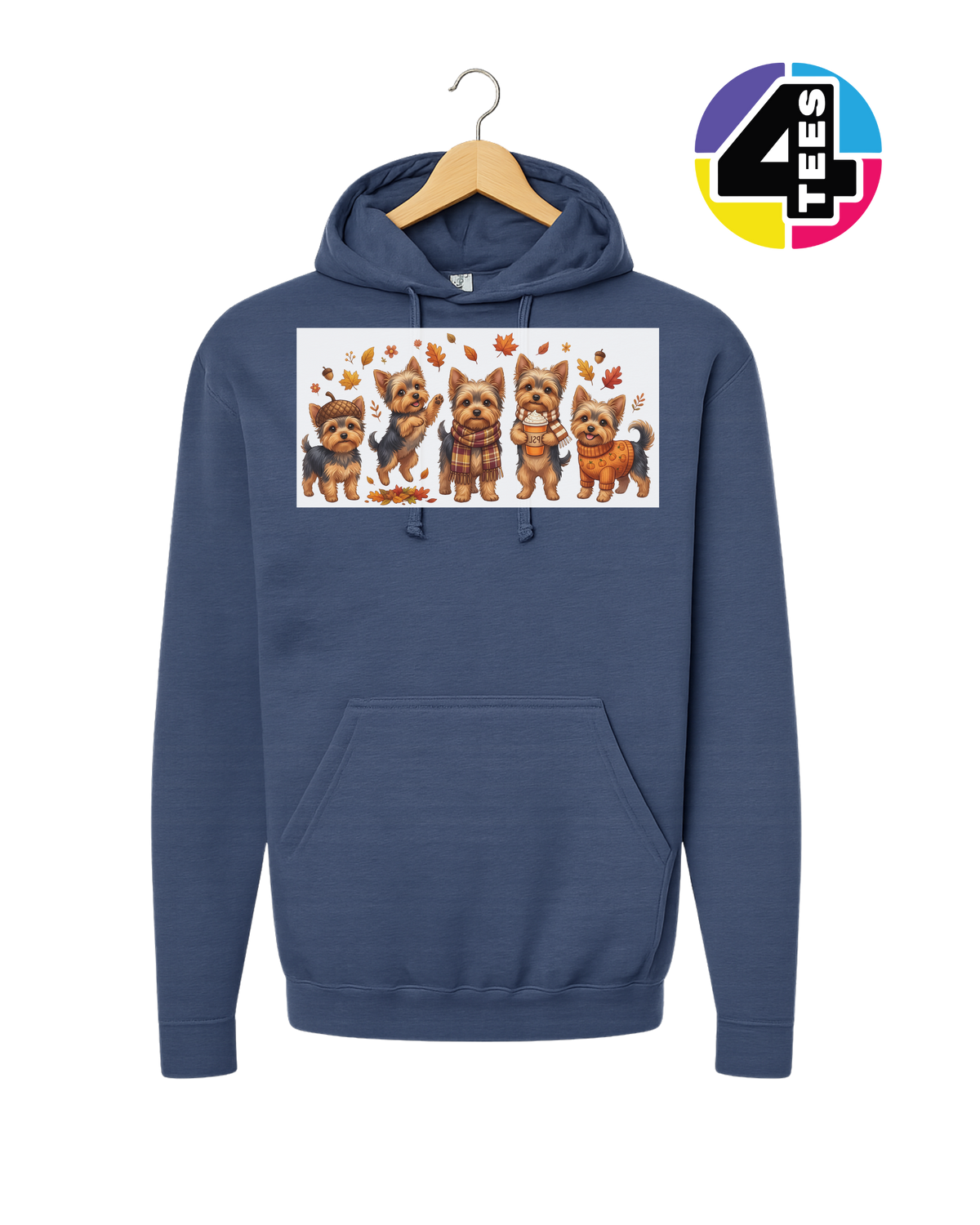 Yorkies & Pumpkin Spice Hoodie