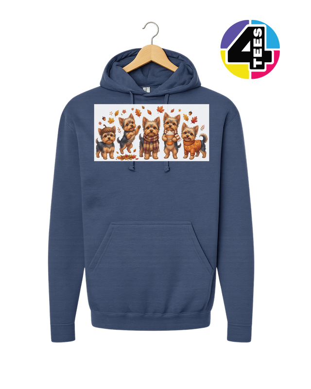 Yorkies & Pumpkin Spice Hoodie