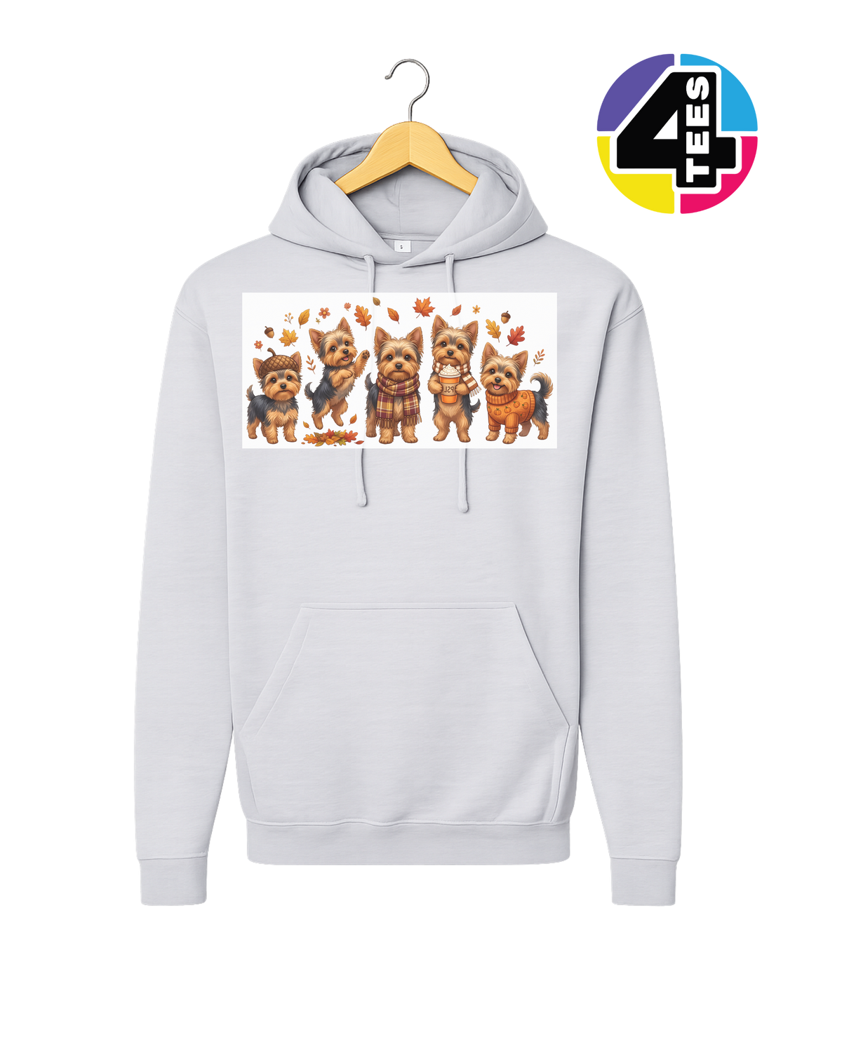 Yorkies & Pumpkin Spice Hoodie