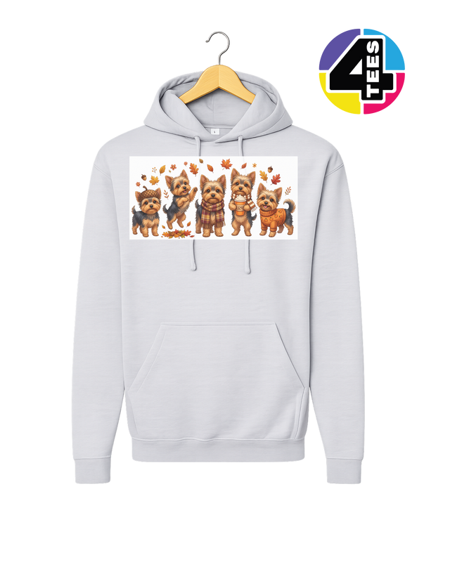 Yorkies & Pumpkin Spice Hoodie