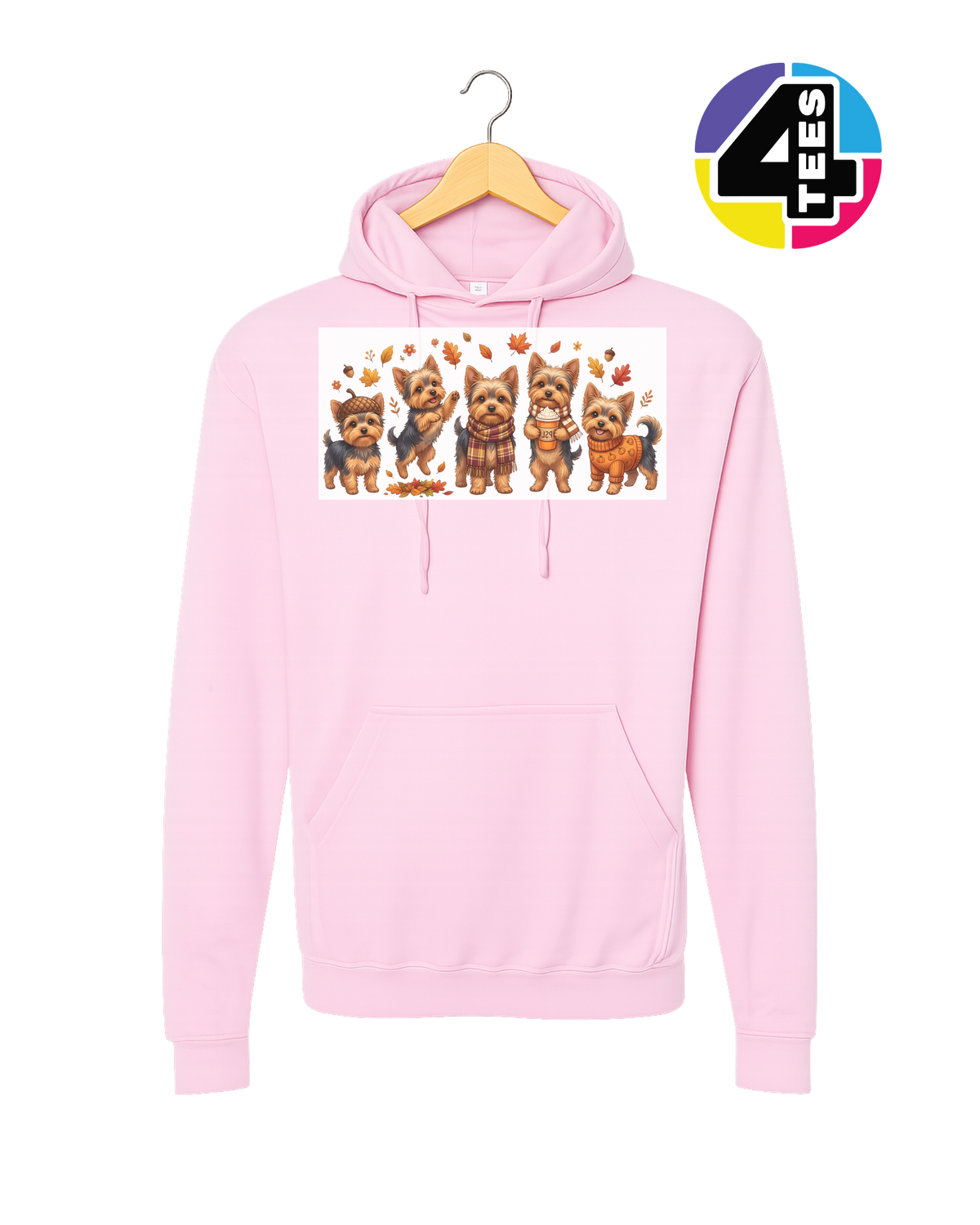 Yorkies & Pumpkin Spice Hoodie