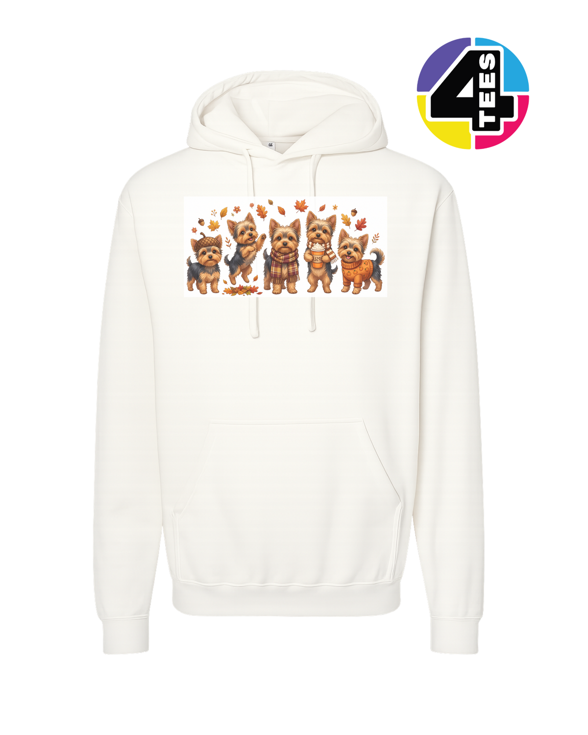 Yorkies & Pumpkin Spice Hoodie
