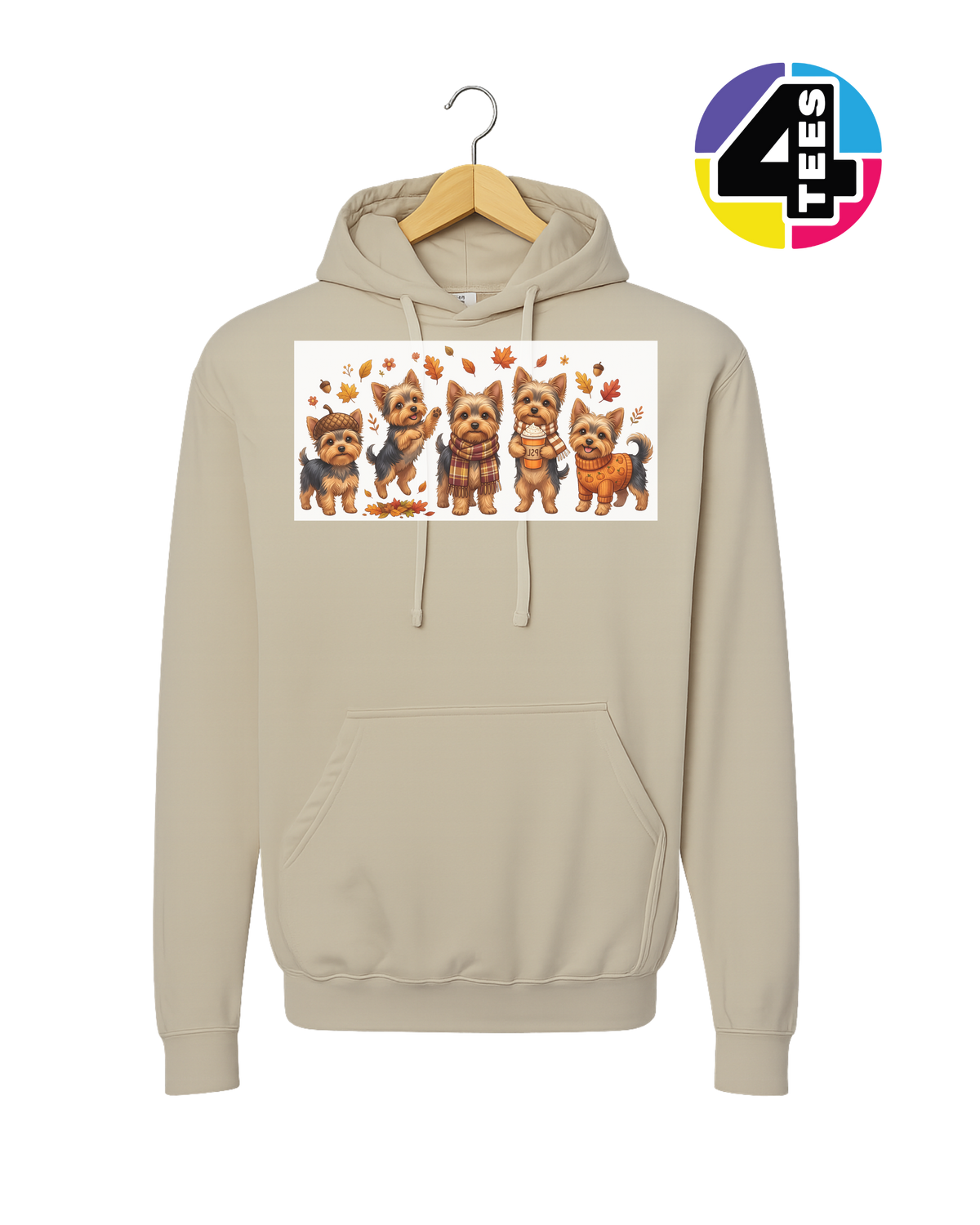 Yorkies & Pumpkin Spice Hoodie
