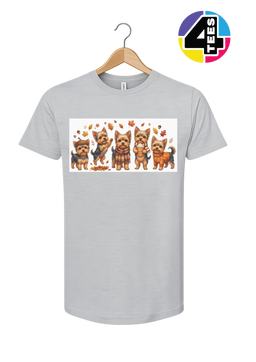 Yorkies & Pumpkin Spice Tee