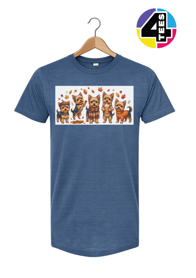 Yorkies & Pumpkin Spice Tee