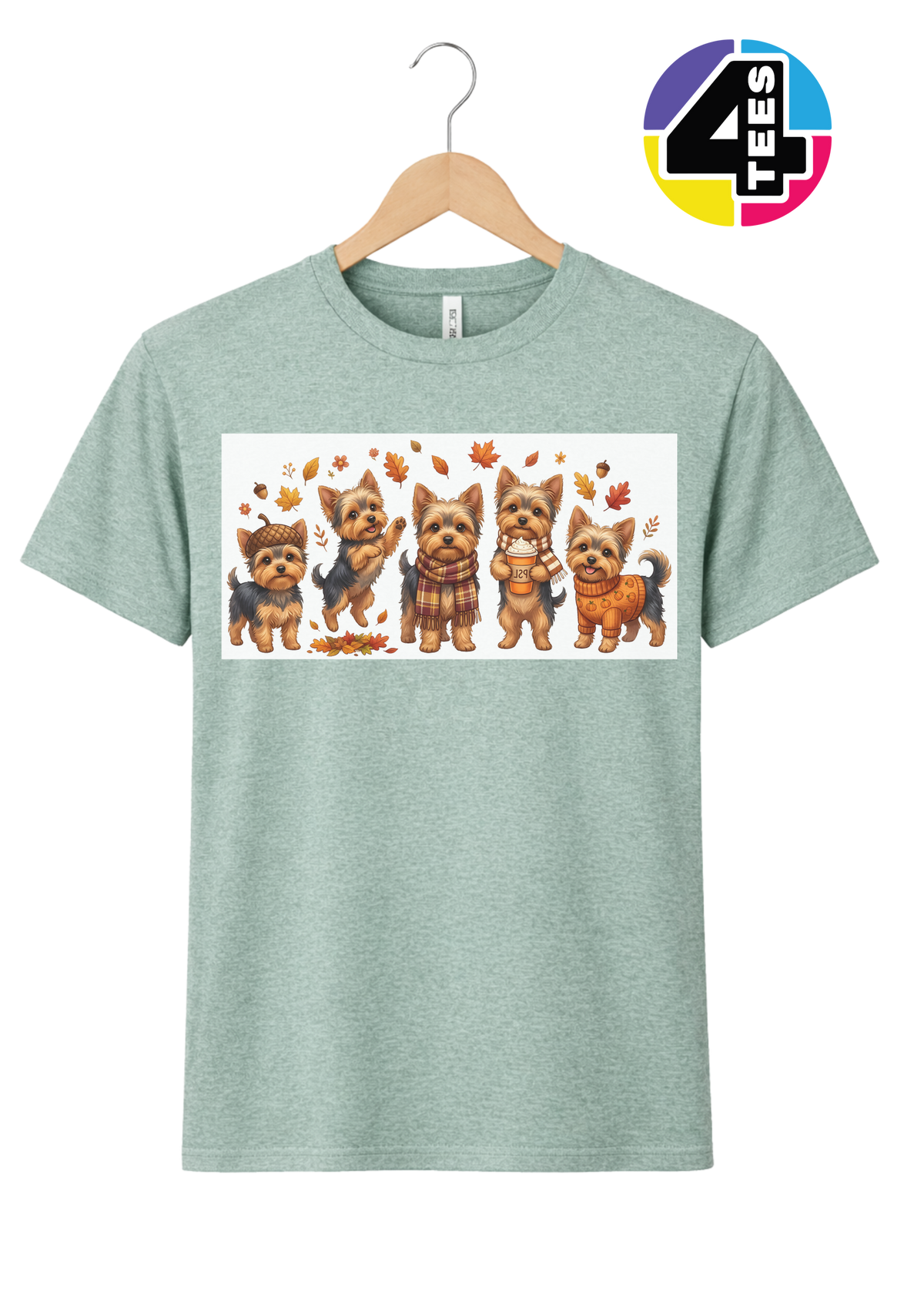 Yorkies & Pumpkin Spice Tee