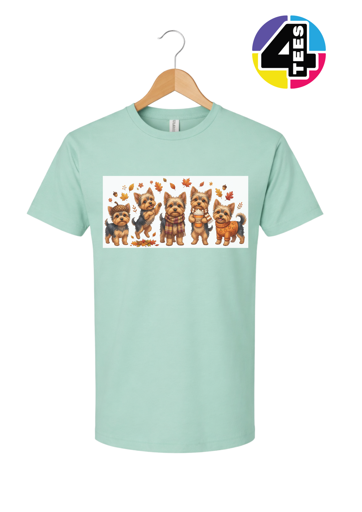Yorkies & Pumpkin Spice Tee