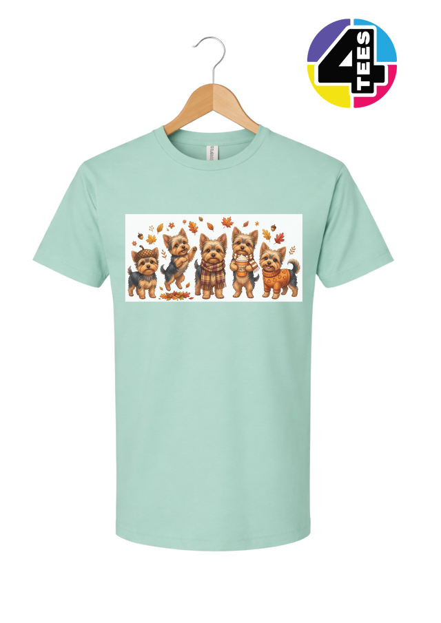 Yorkies & Pumpkin Spice Tee