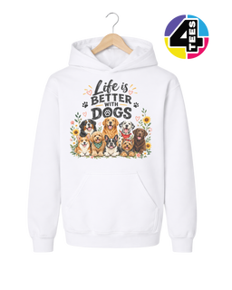 Life Is Better With Dogs Youth Hoodie