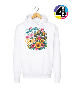 Happiness Looks Better with Paws Hoodie
