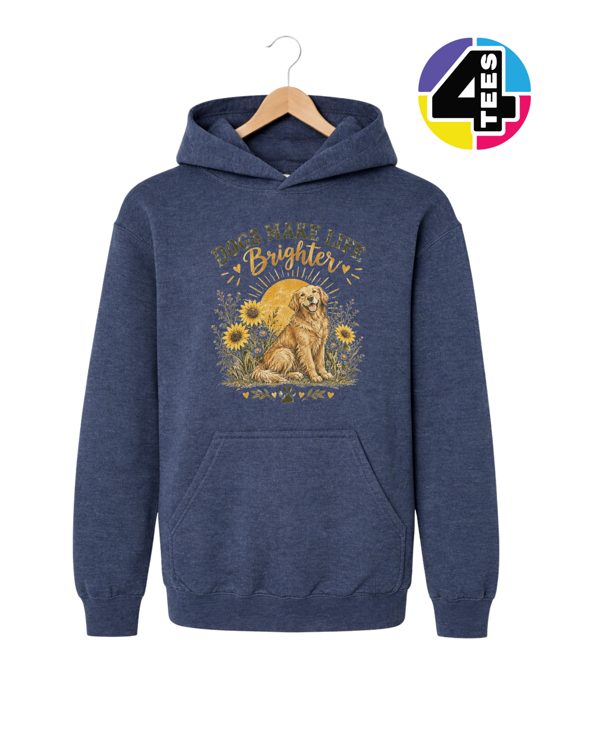 Dogs Make Life Brighter Youth Hoodie