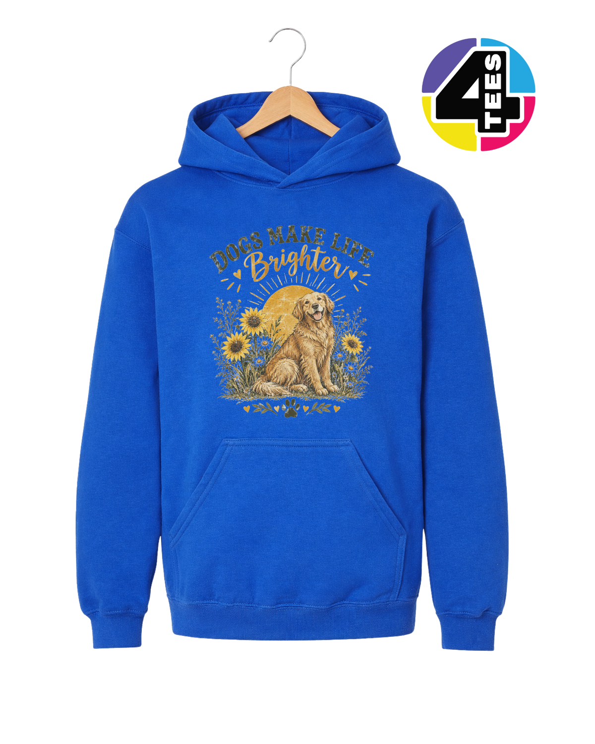 Dogs Make Life Brighter Youth Hoodie
