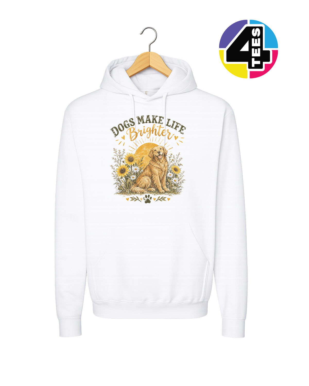 Dogs Make Life Brighter Hoodie
