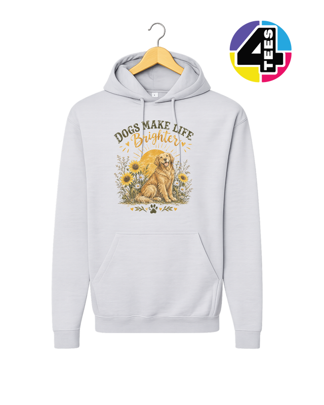 Dogs Make Life Brighter Hoodie