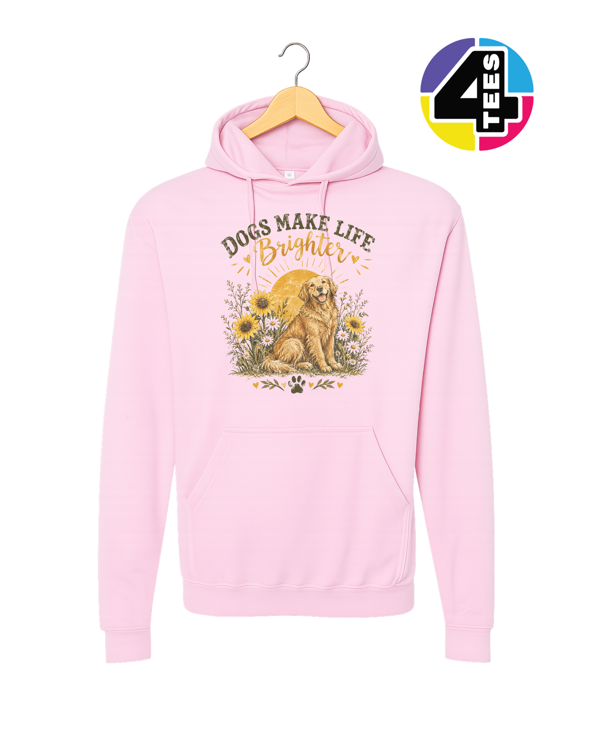 Dogs Make Life Brighter Hoodie