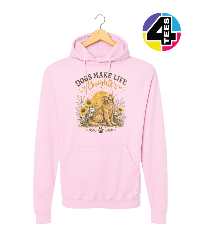 Dogs Make Life Brighter Hoodie