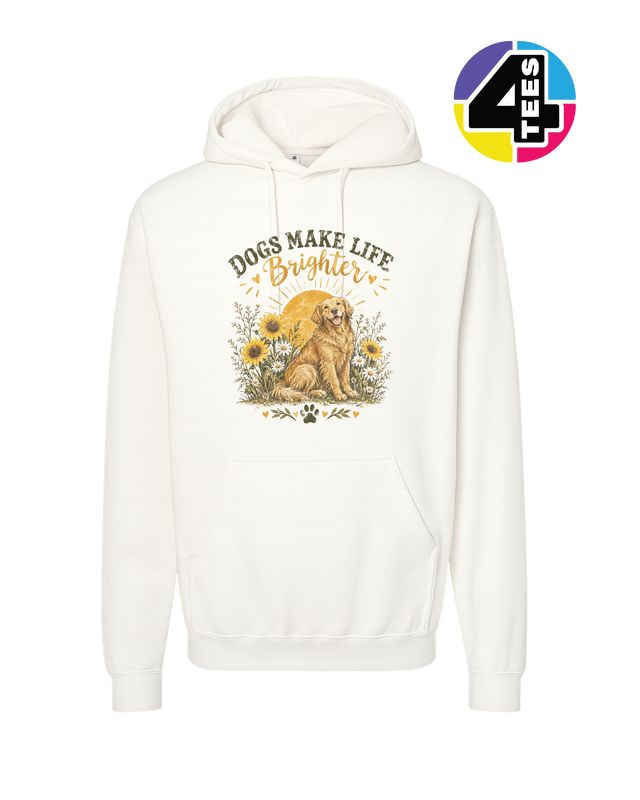 Dogs Make Life Brighter Hoodie