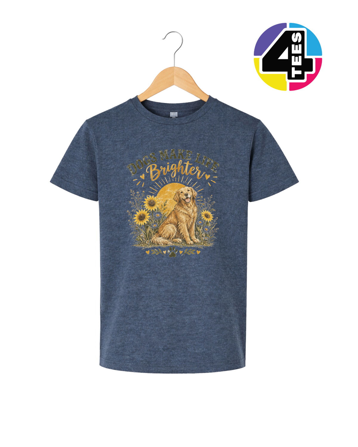 Dogs Make Life Brighter Youth Tee