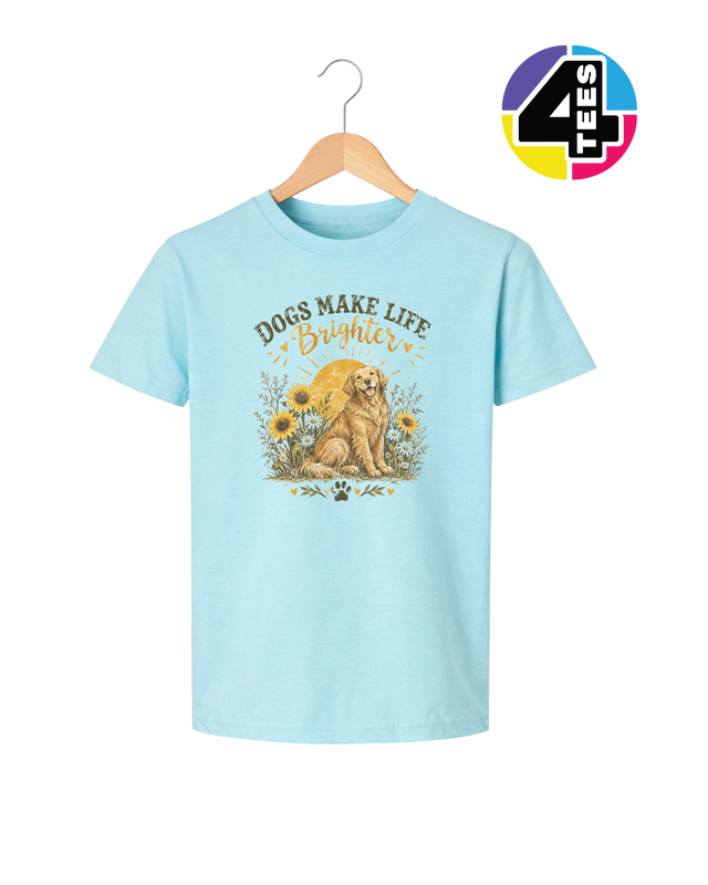 Dogs Make Life Brighter Youth Tee