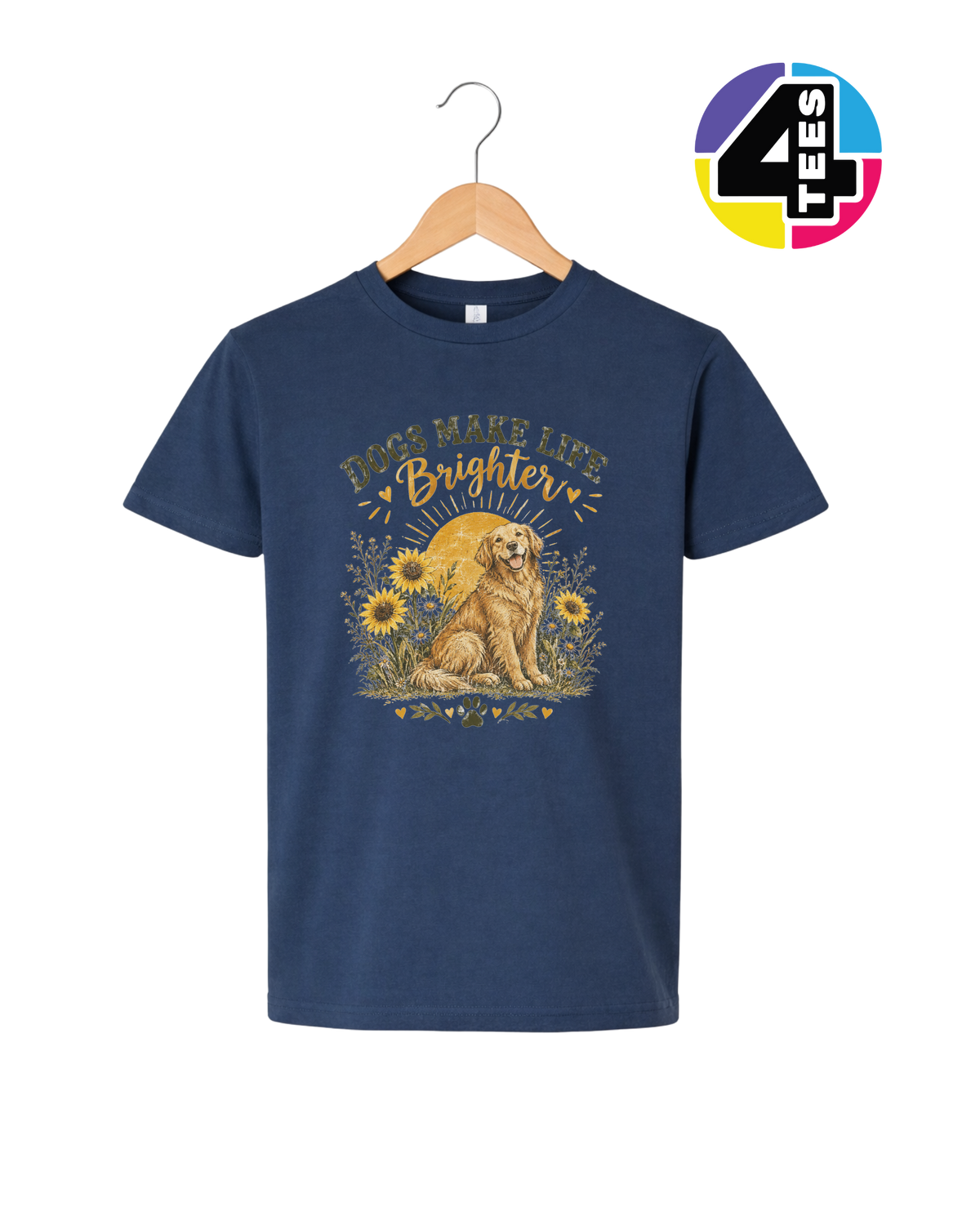 Dogs Make Life Brighter Youth Tee