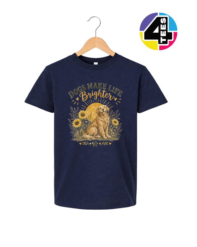 Dogs Make Life Brighter Youth Tee