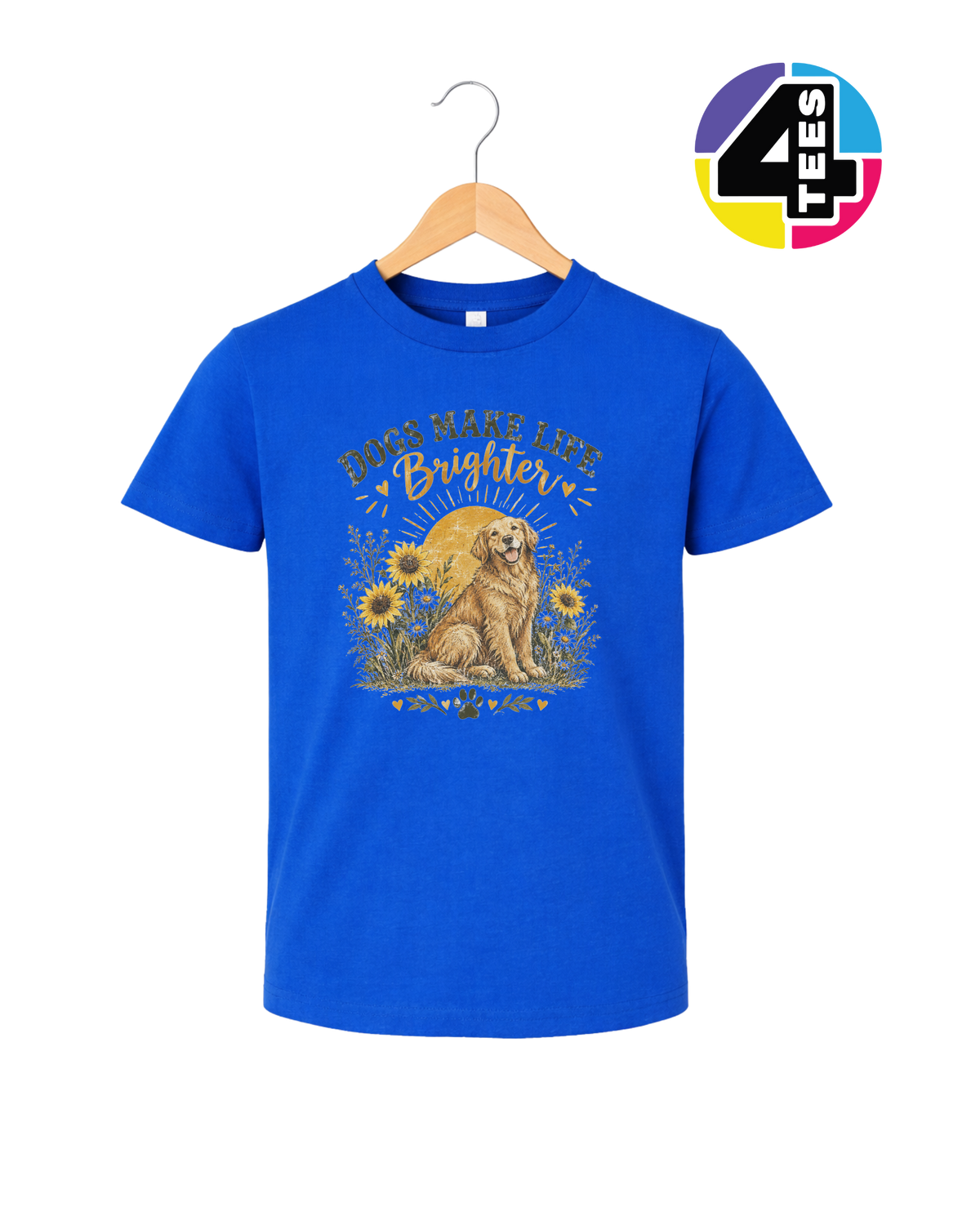 Dogs Make Life Brighter Youth Tee