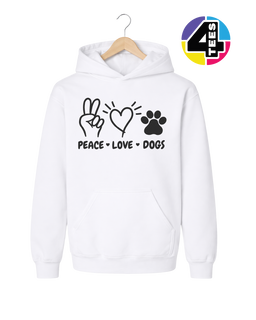 Peace, Love, Dogs Youth Hoodie