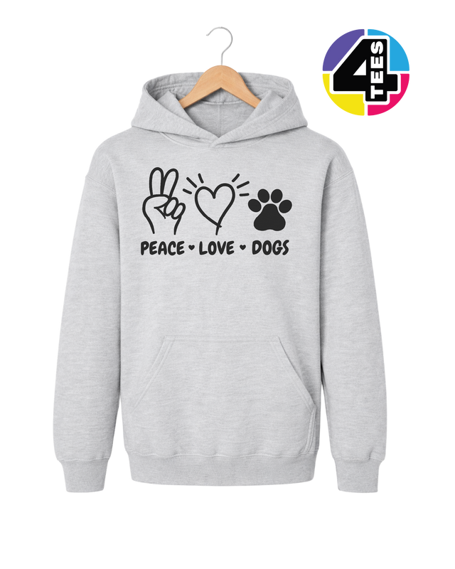 Peace, Love, Dogs Youth Hoodie