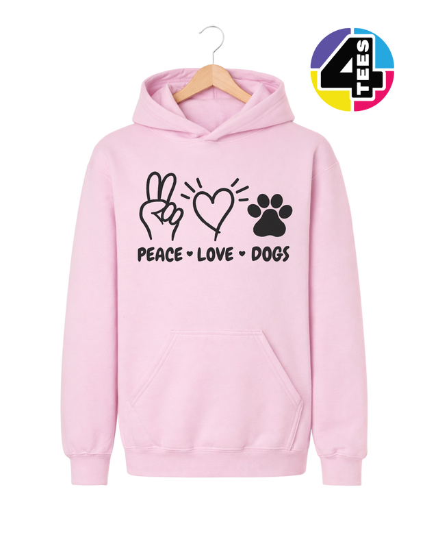Peace, Love, Dogs Youth Hoodie