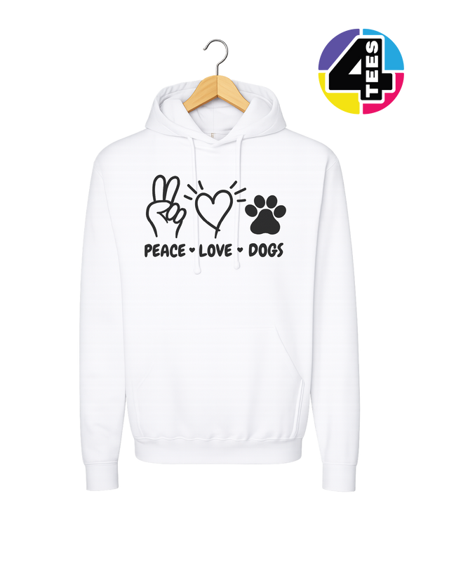 Peace, Love, Dogs Hoodie