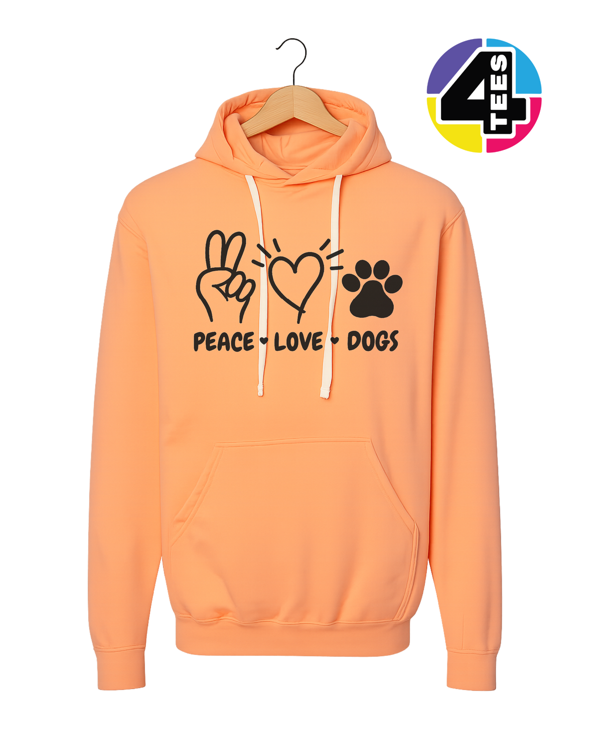 Peace, Love, Dogs Hoodie