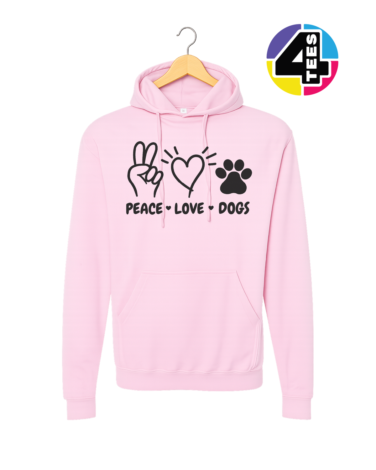 Peace, Love, Dogs Hoodie