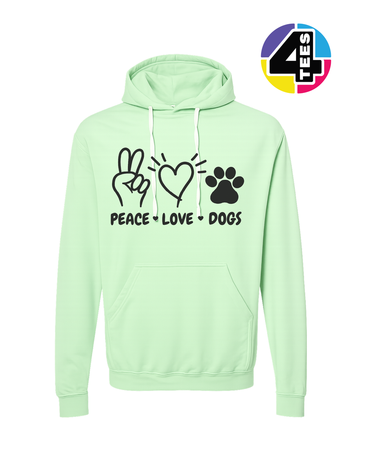 Peace, Love, Dogs Hoodie