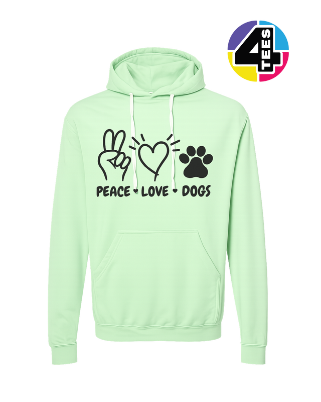 Peace, Love, Dogs Hoodie