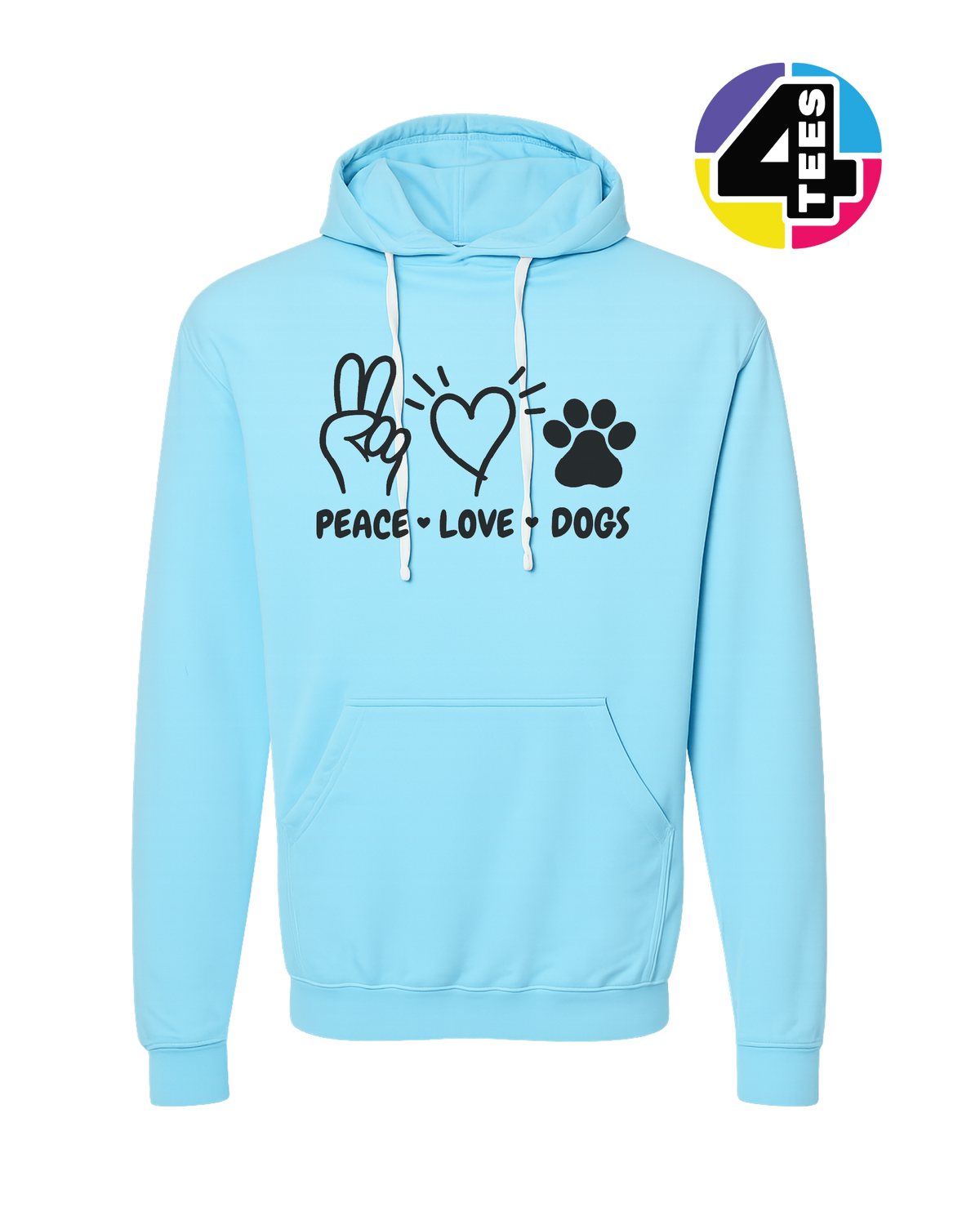 Peace, Love, Dogs Hoodie