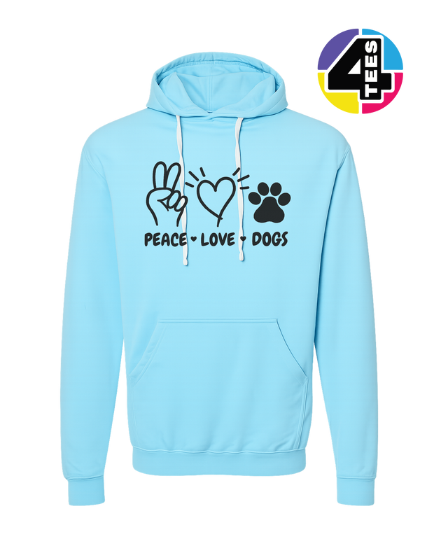 Peace, Love, Dogs Hoodie