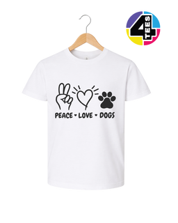 Peace, Love, Dogs Youth Tee