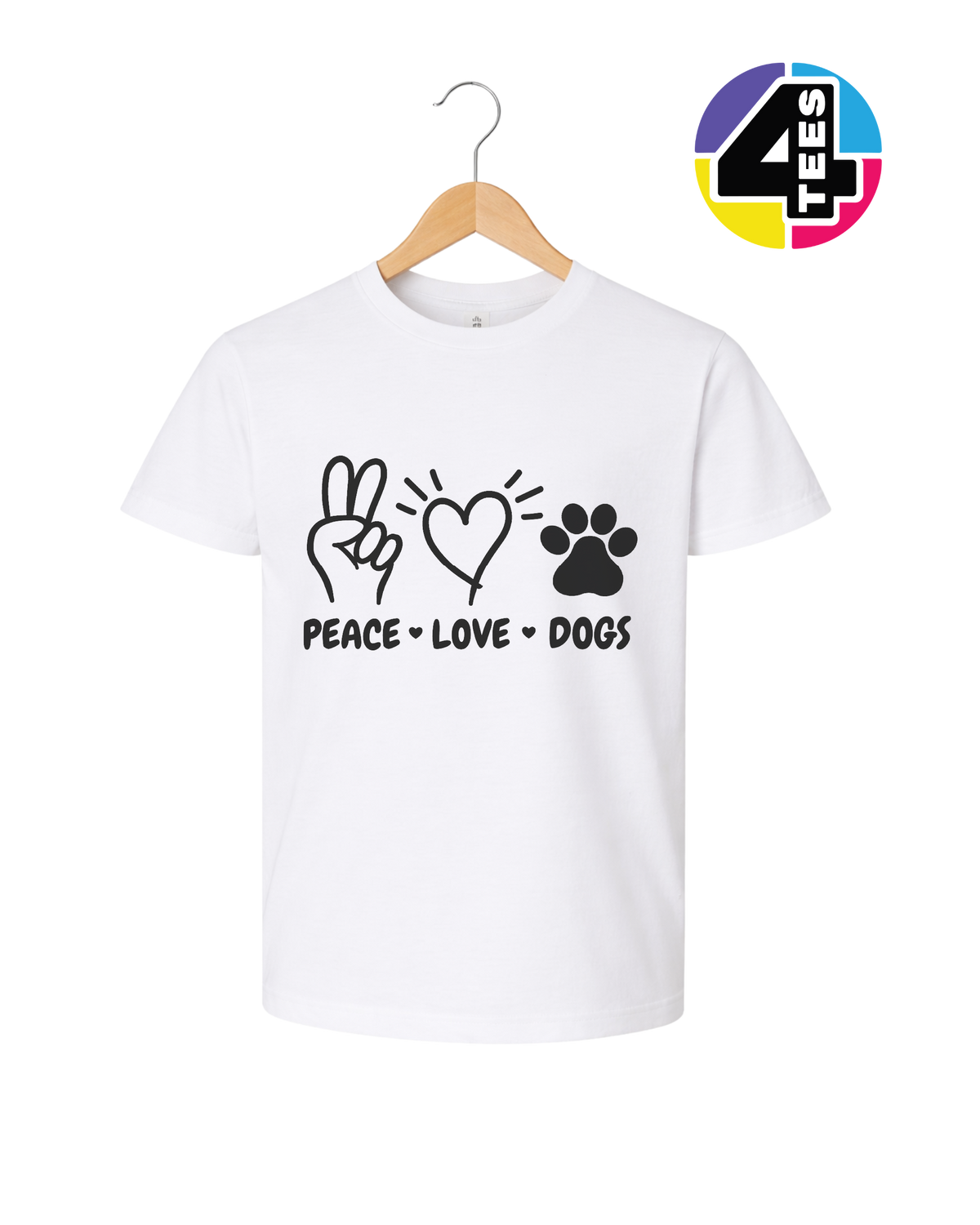 Peace, Love, Dogs Youth Tee