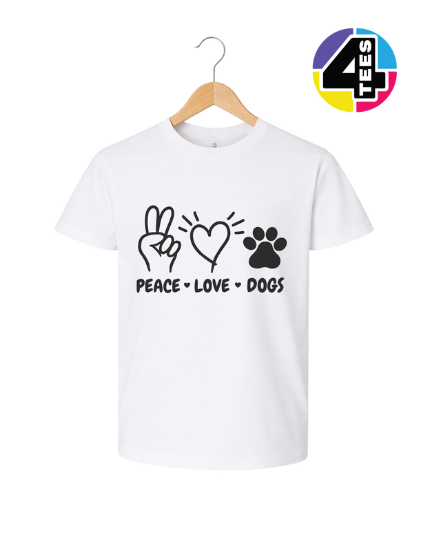 Peace, Love, Dogs Youth Tee