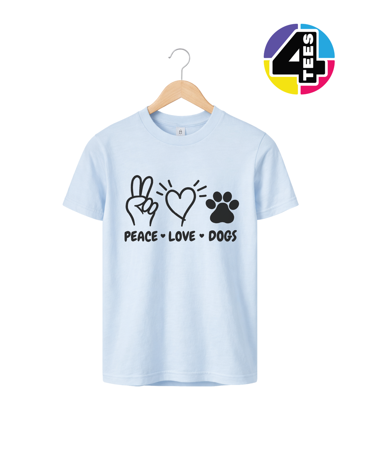 Peace, Love, Dogs Youth Tee
