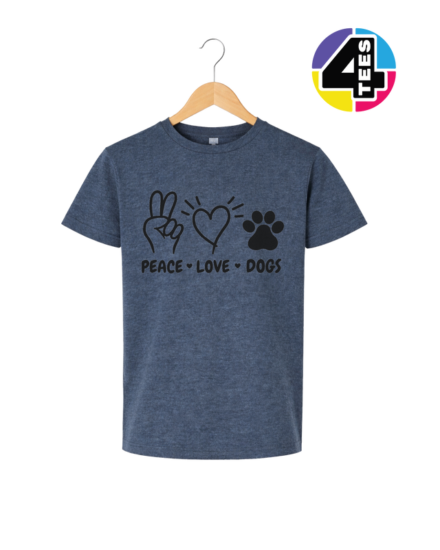 Peace, Love, Dogs Youth Tee