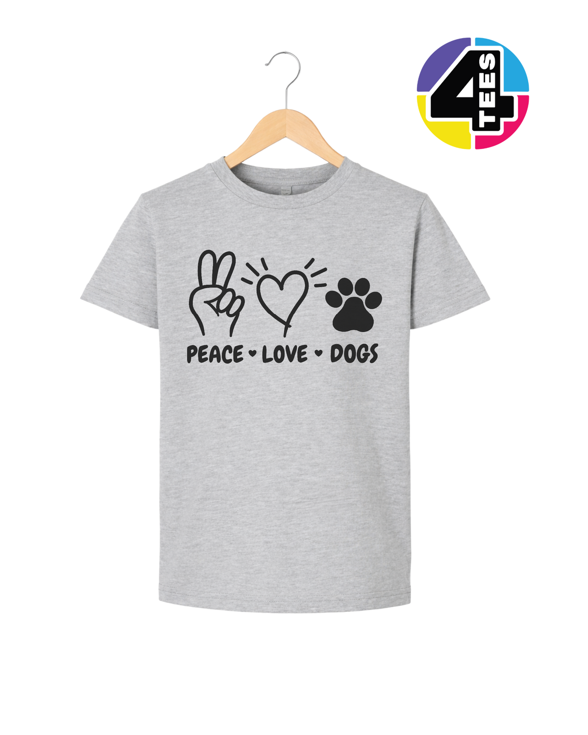 Peace, Love, Dogs Youth Tee