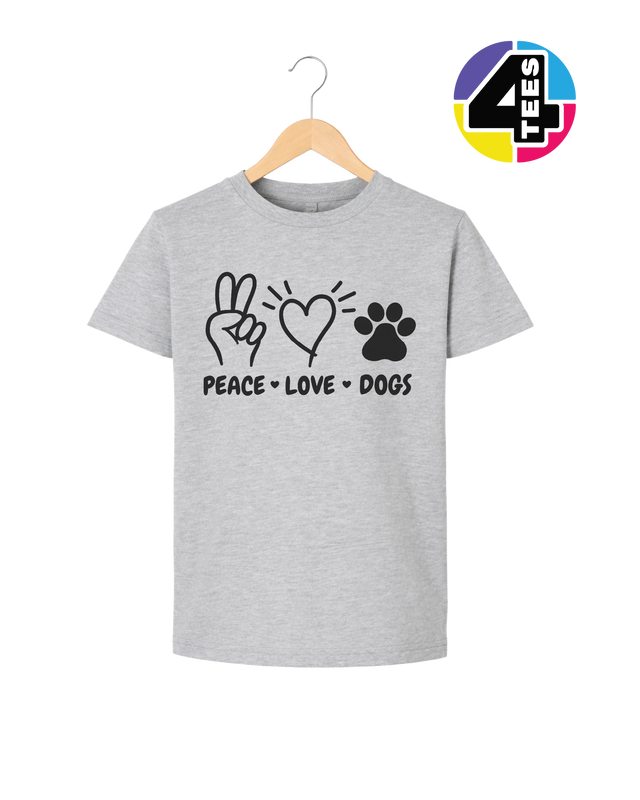 Peace, Love, Dogs Youth Tee