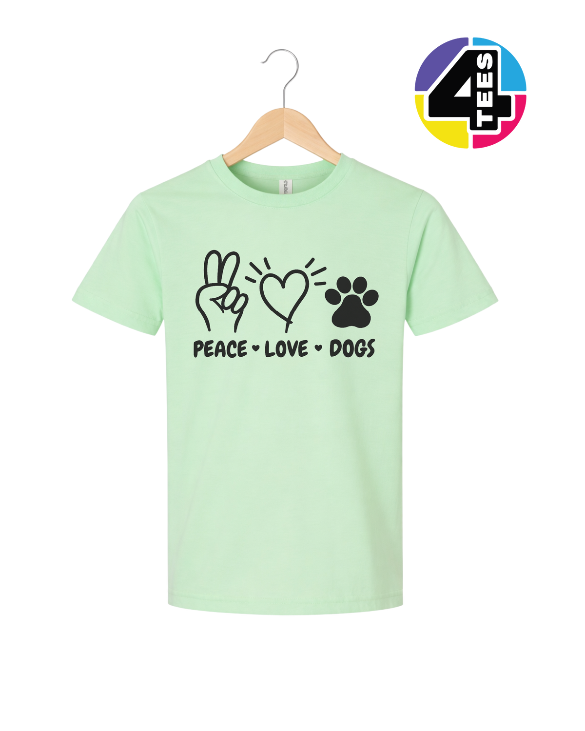 Peace, Love, Dogs Youth Tee