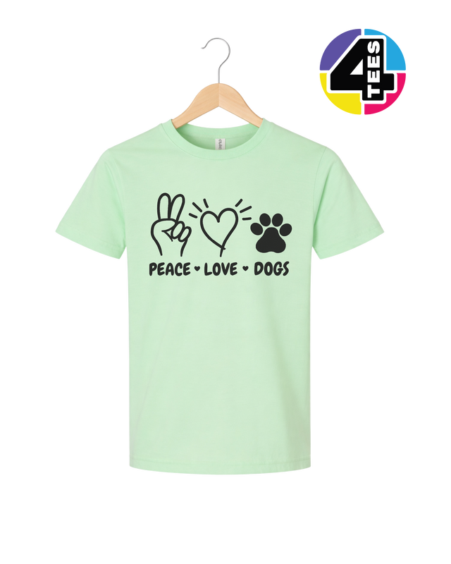 Peace, Love, Dogs Youth Tee