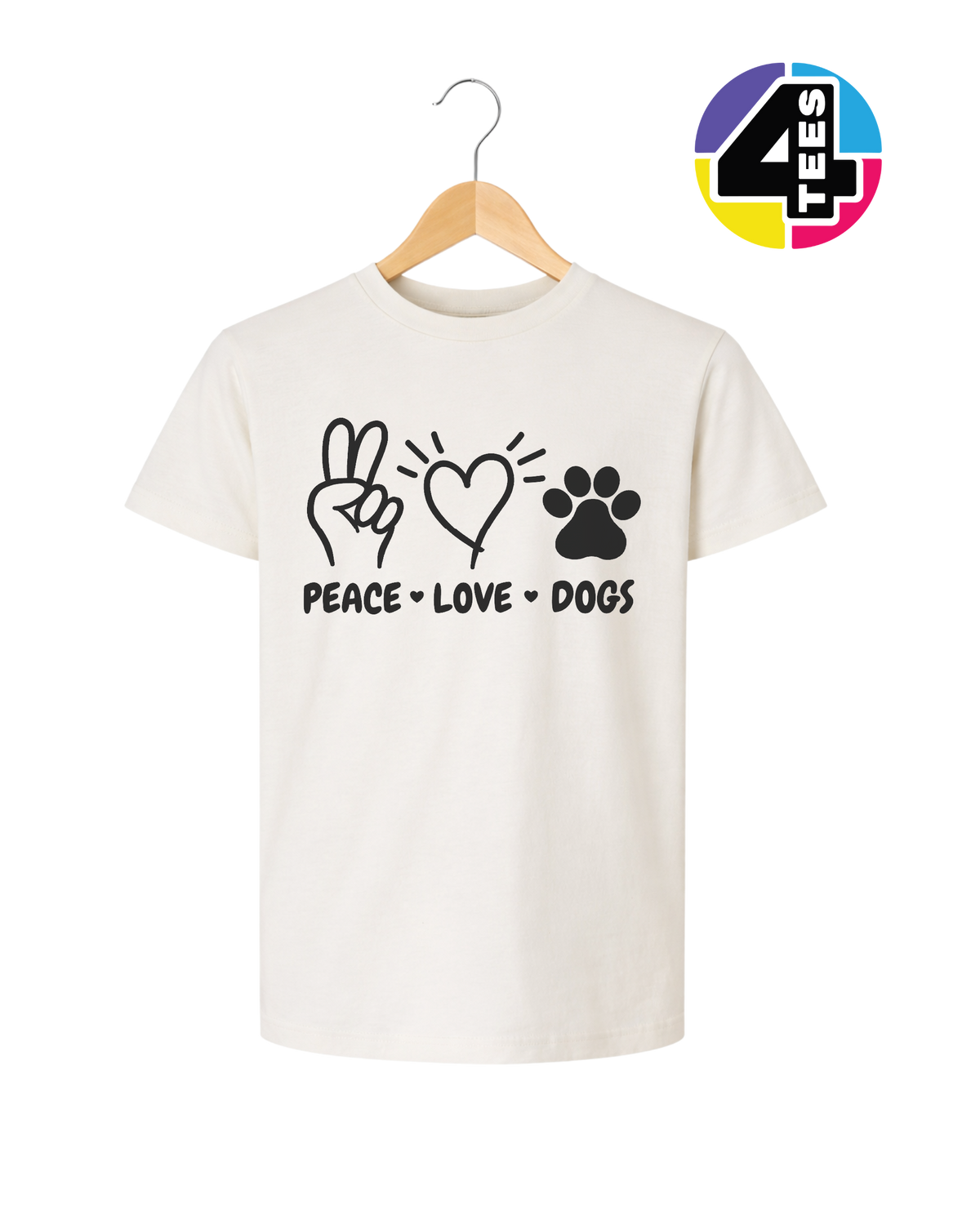 Peace, Love, Dogs Youth Tee