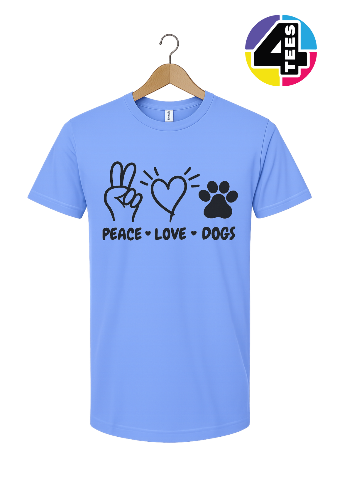 Peace, Love, Dogs Tee
