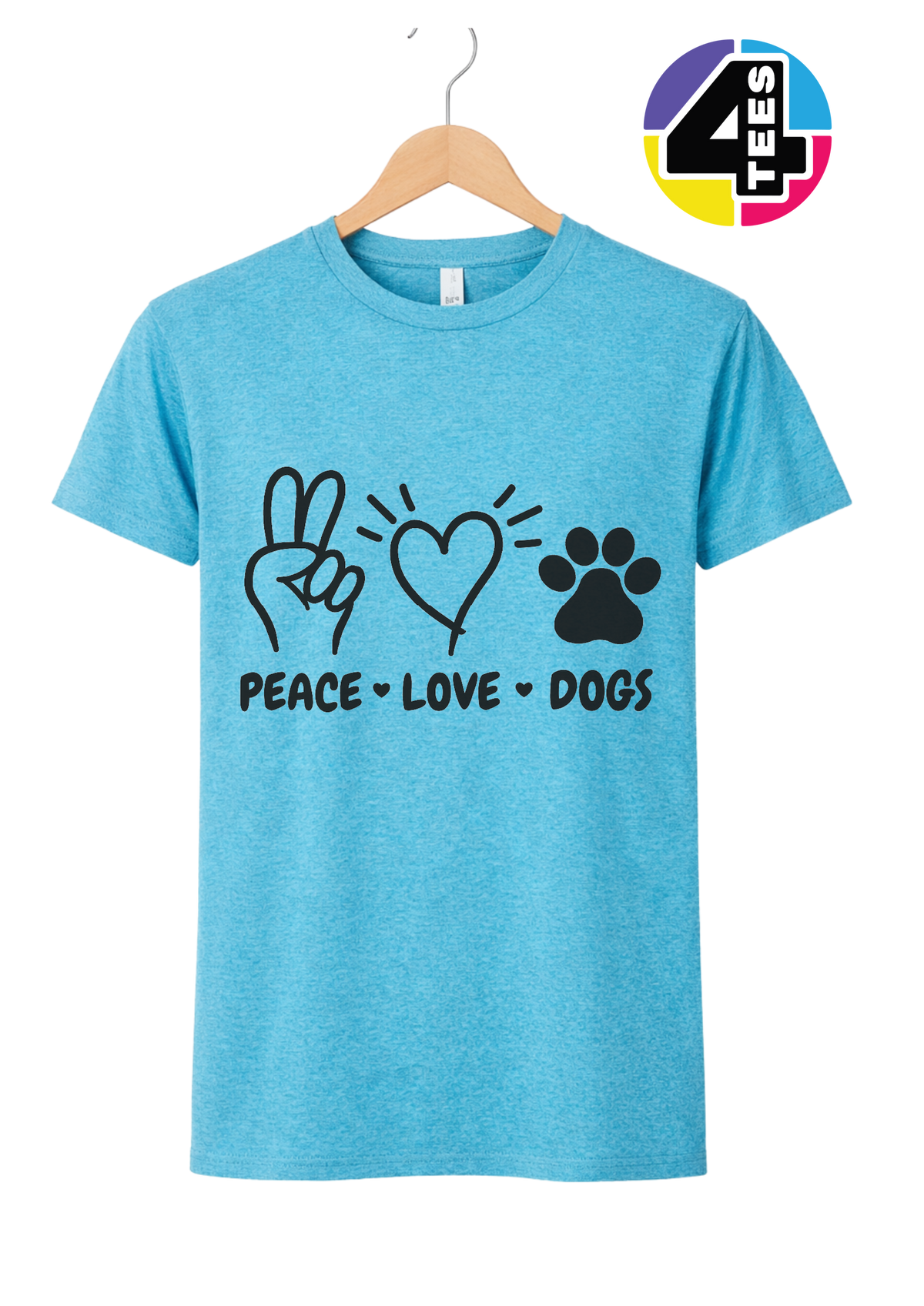 Peace, Love, Dogs Tee