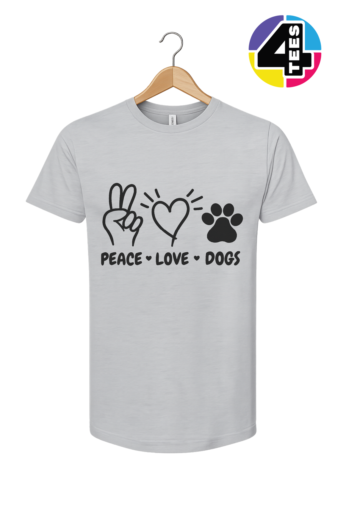 Peace, Love, Dogs Tee